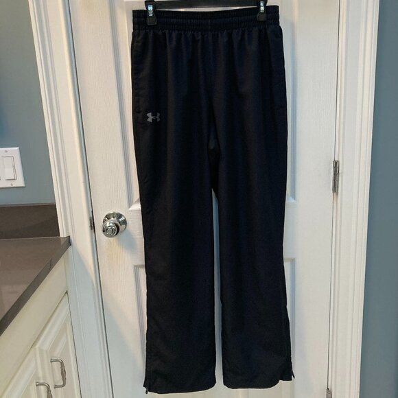 Under Armour Black Mesh Lined Track Pants Size Large - Picture 1 of 7